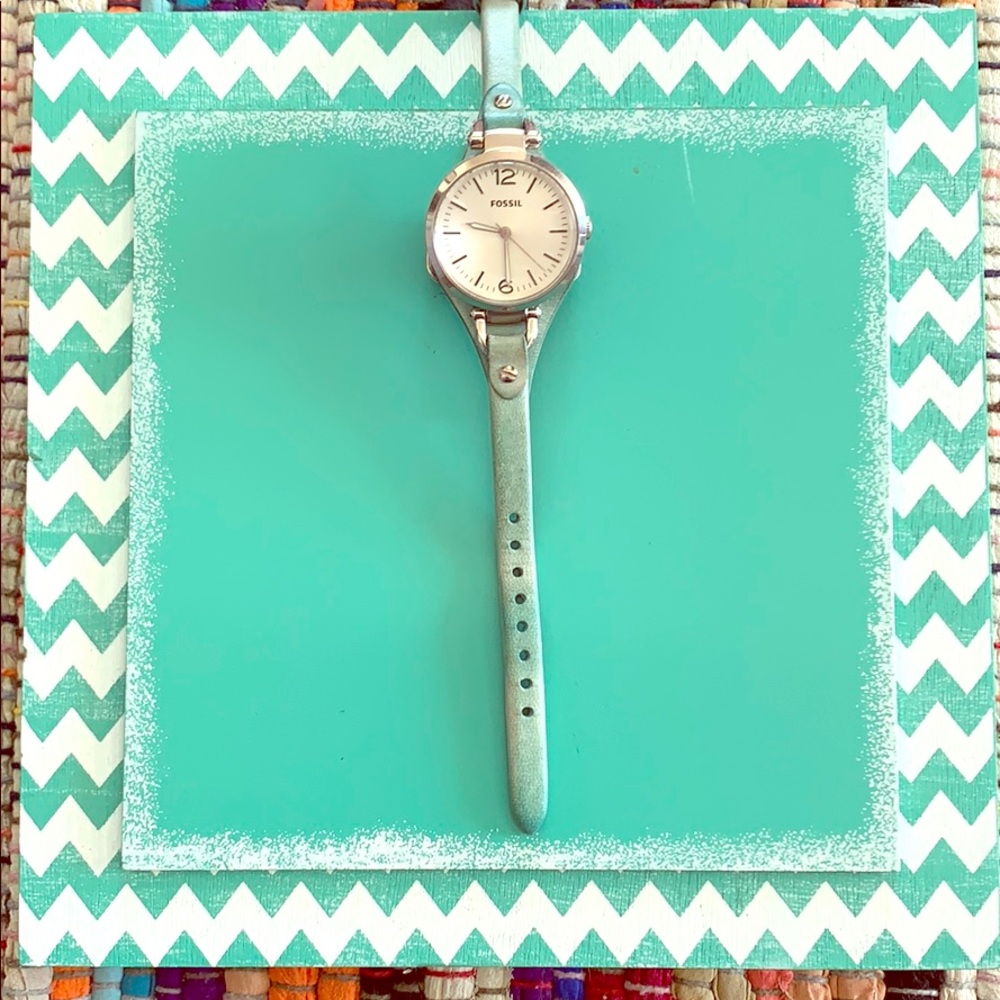 Fossil turquoise watch